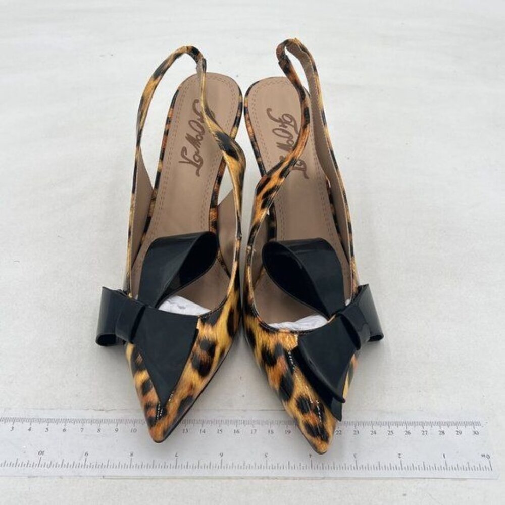 YDN Women Pointed Toe Slingback Slip on Dress Pumps Stiletto Mid Heels Evening - Picture 2 of 7